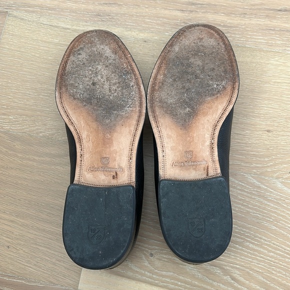 Allen Edmonds Perugia Black Tassle Loafers Men’s 10.5 Italian Leather Slip On - Picture 6 of 8